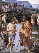 PERUGINO, Pietro Baptism of Christ (detail) a china oil painting reproduction